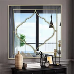 Hlartdecor Frameless Beveled Wall Mirror Silver Polished Abstract New. Price: $119.92.