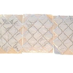 Satori Anatolia Recycled Glass Mosaic Arabesque Matte Tile Mercato Bianco New. Price: $20.00.