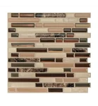 Smart Tiles Bellagio Keystone Brown 10.06X10 In. Peel &stick Vinyl (4-PACK) New. Price: $12.00.