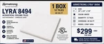 Armstrong Lyra 8494 Ceiling 24X24 White Acoustic Panels Box (12 Tiles) New. Price: $299.00.