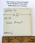 Pc. Gloss Biscuit #175 By Daltile Co. 4-1/4" Ceramic Surface Bullnose Open. Price: $6.88.