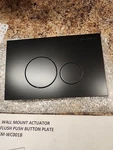 Swiss Madison Wall Mount Actuator Flush Push Button Plate Matte Chrome SM-WC001C Open. Price: $16.05.