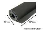 Rsw Fine Rib V-groove Matting 1/8"THICK X 36" Non-slip Rubber Flooring New. Price: $102.00.