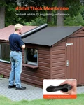 Vevor 15X15 Ft Epdm Rubber Roofing Roll - 45 Mil Waterproof Membrane (black) New. Price: $257.99.