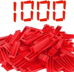 Reusable Tile Leveling System Wedges For 1/8"/1/16"/1/32" SPACERS-1000 Pcs New. Price: $74.99.