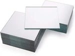 Suwimut 50 Pack Square Glass Mirror Tiles, 4X4 Inch Small Decorative New. Price: $24.84.