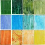 Lanyani (10 Sheets) Variety Stained Glass Pack, 4 X 6 Inch Large Cathedra New. Price: $34.95.
