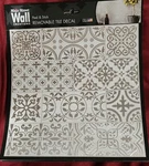 Main Creations Silver Inlay White Peel Stick 8IN Art Wall Tile Backsplash New. Price: $6.00.