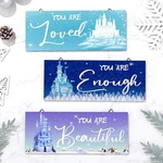 Rattanview 3 Pcs Winter Wooden Hanging Wall Art Positive Quotes Snowflake New. Price: $14.99.