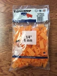 Tavy Tile Flooring Spacers 1/4", 100 Per Bag New. Price: $20.99.