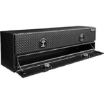 Buyers #1722583, 88" Black Diamond Tread Alum Contractor Truck Box W/ Lower Door New. Price: $1639.95.