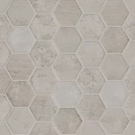 Shaw 571TS City Lights - 6" 7" Hexagon Floor And Wall Tile Highrise Grey New. Price: $60.00.