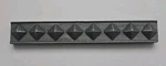 Lot Of 20 Total Anatolia 1" X 8" Pewter Liner 235567 Tile Deco Border Pieces Open. Price: $25.00.