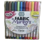 Tulip Fine Tip Fabric Markers Rainbow 12 Pack Arts Crafts New. Price: $12.74.