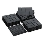 All-weather Dark Grey Interlocking Deck Tiles 36 Pcs For Outdoor Spaces New. Price: $167.99.