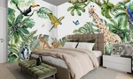 Mfwfm Safari Wallpaper For Children With Animals Jungle Mural Watercolor... New. Price: $235.83.