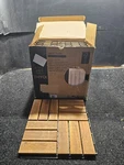 (qty 10) Thyoi 12" X Acacia Wood Deck Tiles Interlocking Outdoor All Weather Open. Price: $53.95.