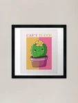 Cute Cactus Design Can't Touch This Framed Wall Art Poster Canvas Print Picture New. Price: $46.99.