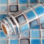 Livelynine 24 X 394 Inch Bathroom Peel And Stick Wallpaper Blue Tile Wat... New. Price: $129.32.