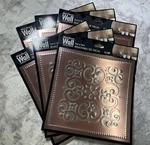 6X Patina Copper Tile Main Street Wall Creations Peel & Stick Removable Decal New. Price: $8.49.