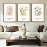 Iarttop Large Christian Easter Wall Framed 16X24 Inch Set Of 3 Floral Bib... New. Price: $141.50.
