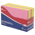Skilcraft Self-stick Note Pads Ruled 600 Sheets 100/PAD, Neon Colors New. Price: $21.95.