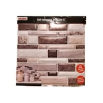 Brown & White Peel Stick Tiles (12"X12")TOOL Bench-mosaic Tan New. Price: $30.88.