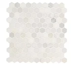 Msi Greecian White 1" Hexagon 12" Honed Marble Mesh-mount Mosaic Tile New. Price: $6.92.