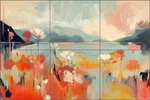 Flower Tile Backsplash Irena Orlov Floral Art Ceramic Mural OB-ORL25310-13 New. Price: $125.00.