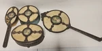 4 Pc Vintage Apollo Beveled Hand Mirror Filigree & Powder Box Miniature Portrait Used. Price: $99.99.