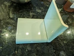 Piece Of Ceramic Tile #14 Spring Green Double Mud Bullnose A7610 Curb Jamb Open. Price: $22.00.