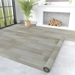 Oxdigi Vinyl Flooring Roll 3'4"W 16'5"L (53 Sq.ft), Blocky Grey Oak New. Price: $93.82.