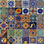 Mexican Tiles 4X4 Handpainted Hundred Pieces Assorted Designs New. Price: $289.43.