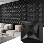 40 Pcs 3D Wall Panels For Interior Cor Black 11.8"*11.8" Covering New. Price: $57.81.