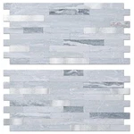 Auliget 20 Sheets Faux Stone Peel And Stick Backsplash, Light Grey Marble Loo... New. Price: $76.14.