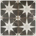 Merola Ceramic Floor & Wall Tile 17-5/8" Kings Star Matte Night 10.95-SQ-FT/CASE New. Price: $165.78.