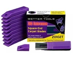 Better Tools Square Carpet Knife Blades, 100 Per Box New. Price: $25.99.