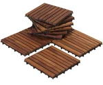 Bare Decor Ez-floor Interlocking Flooring Tiles Solid Teak Wood Oiled Fini... New. Price: $113.34.