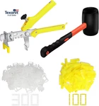 Tile Leveling System With Pliers And Hammer - 300 Piece Spacers Clips New. Price: $41.21.