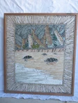 Original Custom One Of Kind Tile Mosaic 36H X 24W Sea Turtle Beach New. Price: $1050.00.