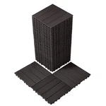 Vevor Interlocking Deck Tiles 36 Pack 12"X12" Waterproof For Porch Dark Brown New. Price: $72.89.