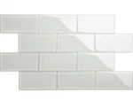 Giorbello Glass Subway Backsplash 3X6 Light Gray (16 Tiles) New. Price: $44.99.
