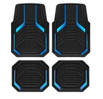 Pic Auto Heavy Duty Rubber Floor Mats, Blue Aluminum Film Car Set, Front... New. Price: $65.00.