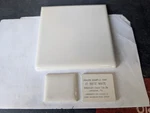 2 Pcs American Olean Gloss Brite White #47 S4449 Tile Thin Set Bullnose 4-1/4" Open. Price: $11.00.