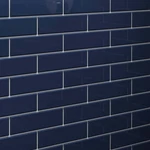 Cruz Bay Studio MKT2909 Inch X Glass - 2" 8" Brick Deep Blue Gloss New. Price: $139.49.