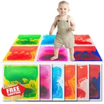 ART3D Liquid Floor Tiles 11.8" Square Colorful 6PC Sensory Dance Mat New. Price: $79.99.