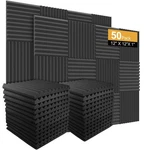 Burdurry Acoustic Panels Soundproof Studio (pack 50), Black New. Price: $49.64.