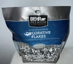 Behr Premium Interior/ Exterior Decorative Flakes F-50 Gray Blend 1 Lb Bag New. Price: $8.00.