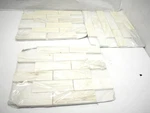 Lot Of 3 Angora Subway Polished Marble Mosaic Tiles Cracked Chipped 11.81" Open. Price: $35.99.