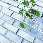 64 Pcs Peel And Stick Beveled Mirror Glass TILE.2.5X1 Inch Backsplash New. Price: $42.01.